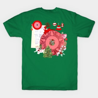Midcentury Christmas Pupper Collage T-Shirt